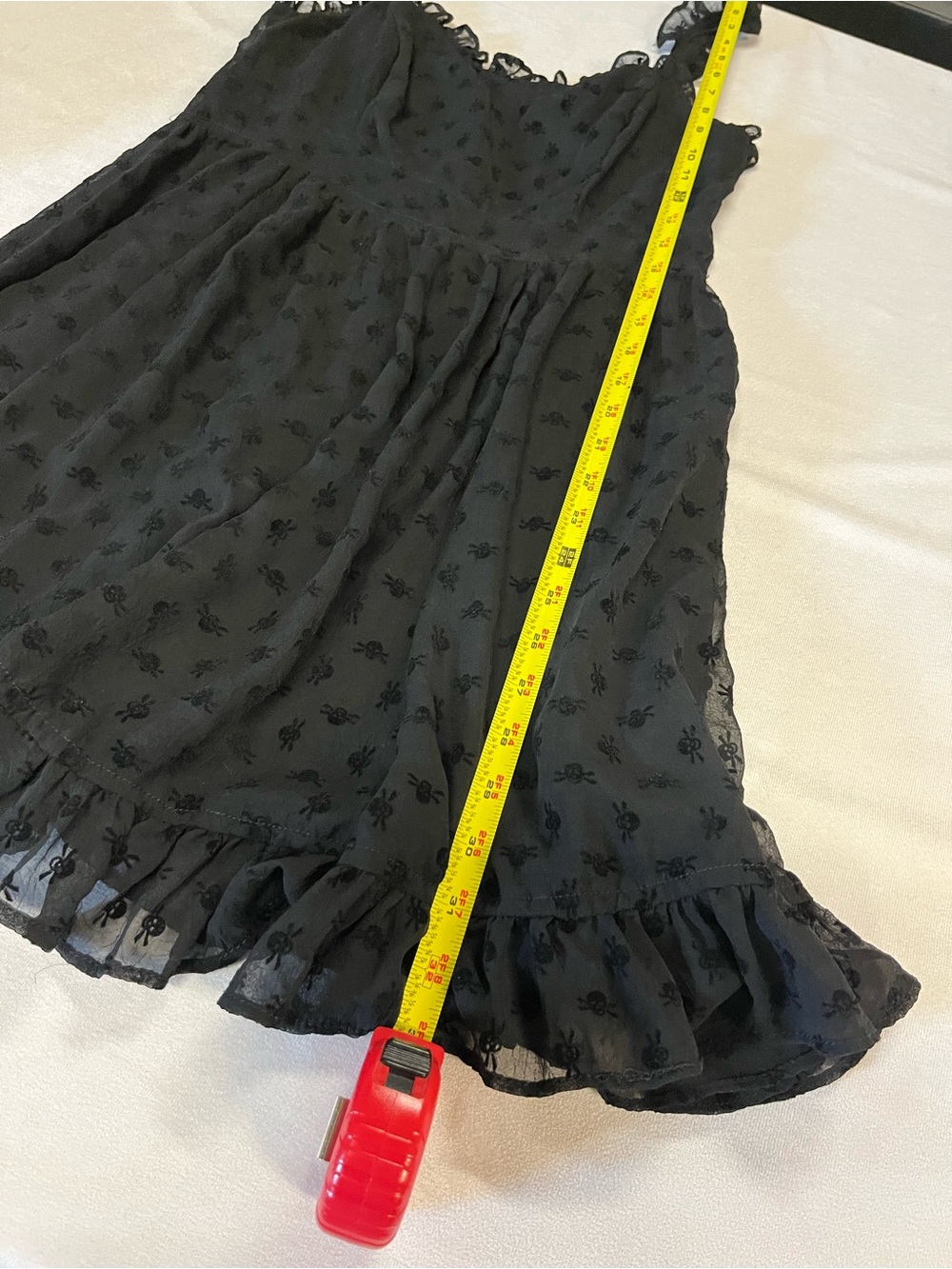 Vintage Royal Bones Daang Goodman black skull dress women M gothic lace witchy - Picture 5 of 11
